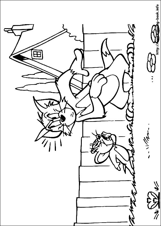 Tom and Jerry coloring picture